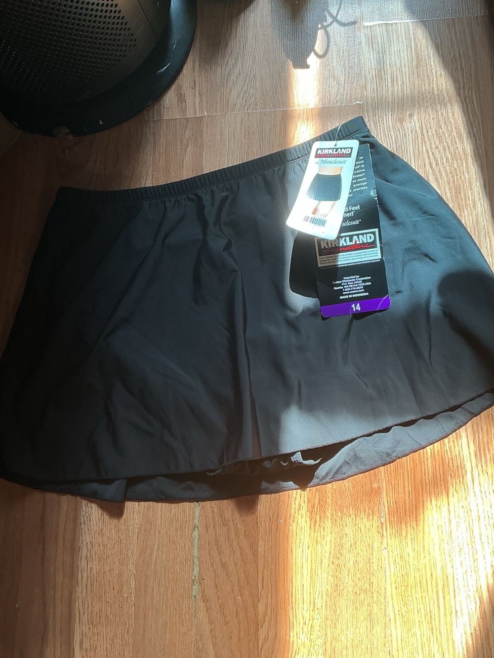 Miraclesuit Black Swim Skirt with Attached Shorts